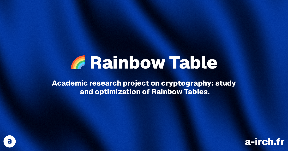Rainbow Table | a-irch